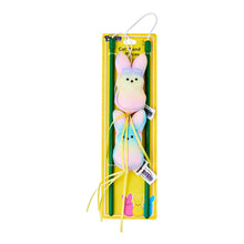 PEEPS® Easter Set of 2 Bunny Cat Wand with Plush Cat Toy, Rainbow