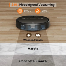 GOOVI Robot Vacuum Cleaner and Mop Combo with App WiFi and Remote Control Robotic Vacuums, Black