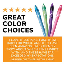 BIC Gelocity Quick Dry Assorted Colors Gel Pens, Medium Point (0.7mm), 6-Count
