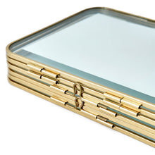 Beautiful 3 Piece Gold Metal Folding Picture Frame by Drew Barrymore - Fits 5x7 and 4x6 Photos - Multi Picture Frame for Collage Display - Gold Photo Frame Set for Family, Graduation, Mother’