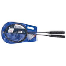 EastPoint Sports 2 Player Badminton Racket Set; 2 Rackets with Steel Shafts, 2 Shuttlecock Birdies