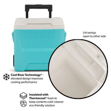 Igloo 16 QT Laguna Hard Sided Ice Chest Cooler with Wheels