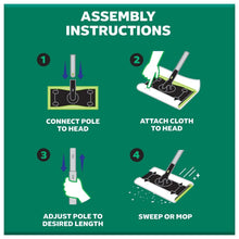 Swiffer Sweep + Mop Deluxe Sweeping Kit, 1 Device + 15 Sweep Refills + 15 Mop Refills