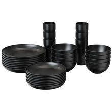 TINANA Wheat Straw Dinnerware Sets, Service for 8, 32 PCS Unbreakable Dinnerware,Microwave Dishwasher Safe