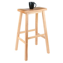Winsome Satori Saddle Seat Bar Stool, 29", Natural Finish