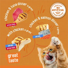 Purina Friskies Gravy Wet Cat Food Variety Pack, Chicken Lovers Prime Filets and Shreds, 5.5 oz Cans, 32 Pack