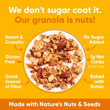 NuTrail Nut Granola Cereal, Honey Nut, No Sugar Added, Keto, Gluten Free, 11 oz. 1 Count