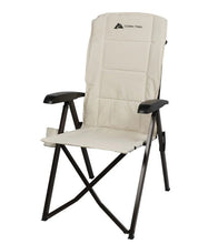 Ozark Trail Glamp High Back Reclining Lounge Chair with Adjustable Armrests, Creme