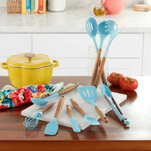 The Pioneer Woman 10-Piece Silicone and Acacia Wood Handle Cooking Utensils Set