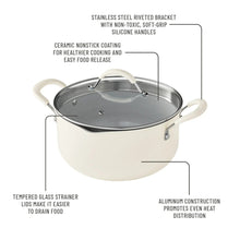 The Pioneer Woman Sutton 34-Piece Ceramic Nonstick Cookware and Bakeware Set, Beige