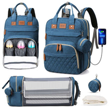 Expandable Diaper Bag Backpack, 35L Capacity, Waterproof, Unisex, Large for Twins, with Changing Pad, Ideal for Travel