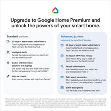 Google Nest Cam Outdoor Security Camera 2nd Gen with 2K Video and Gemini Compatibility