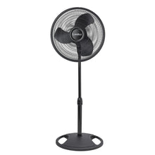 Lasko 16" Oscillating Pedestal Fan with Adjustable Height and Tilt-Back Head for Whole Room Cooling, Black, S16500