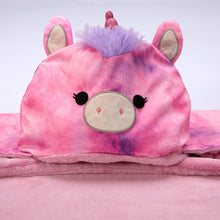 Squishmallows Lola Hooded Throw Blanket, Wearable Plush