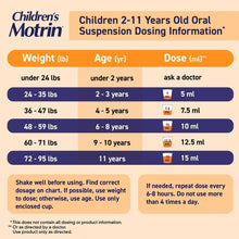 Children’s Motrin Ibuprofen Kids Medicine, Berry Flavored, 4 fl oz