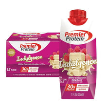 Batido de proteínas Premier Protein de 30 g, sabor chocolate blanco y frambuesa Indulgence, 11 onzas líquidas, paquete de 15. 