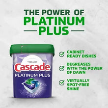 Cápsulas de detergente para lavavajillas Cascade Platinum Plus Actionpacs, aroma fresco (81 unidades).