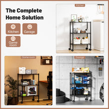 edx 3 Tier Metal Shelving Unit, 23.62"W x 13.78"D x 30"H Height Adjustable Wire Storage Shelves Holds Up to 750 LBS, Black