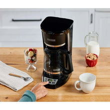 BLACK+DECKER Programmable 12-Cup Drip Coffee Maker with Custom Brew Strength, Black