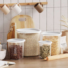 Mainstays 8-Piece Plastic Pantry Food Storage Container Set, Kitchen Pantry Organizer Canisters for Dry Food Storage and Pantry Organization