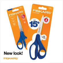 Fiskars Graduate Student Scissors, 8", Pointed, Scissors for School or Office, Blue