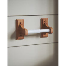 Design House 561209 Dalton Rustic Wall-Mounted Toilet Paper Holder for Bathroom Honey Oak