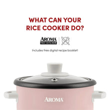 AROMA 4-Cup (Cooked) / 1 Qt. Rice & Grain Cooker, Pink