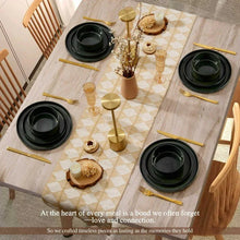 Vesteel 12-Piece Dinnerware Set, Ceramic Tableware Reactive Glaze Plates and Bowls Sets, Healthy Yixing Purple Clay Dishes Set, Dishwasher & Microwave Safe - Blackish Green