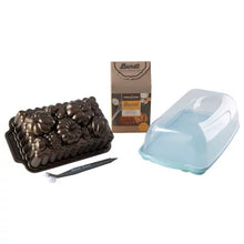 Nordic Ware Fall Loaf Bundle: Harvest Bounty Loaf, Loaf Keeper, Salted Caramel Quick Bread Mix & Bundt Cleaning Tool