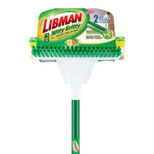 Libman Nitty Gritty Sponge Mop with Built-in Scrub Brush and Steel Handle