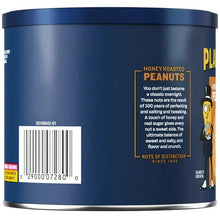 PLANTERS Honey Roasted Peanuts, Sweet and Salty Snacks, Plant Based Protein, 12 oz Canister