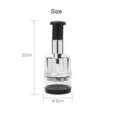 Food Chopper, Easy to Clean Manual Hand Vegetable Chopper Dicer, Onion Chopper for Veggies Garlic Salads