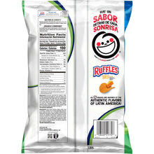 Ruffles Potato Chips Queso Cheese Flavored Snack Chips, Snacks, Large Bag 8 Ounce Bag