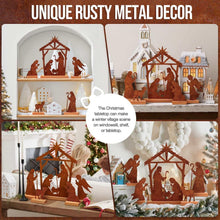 Ayieyill Christmas Tabletop Decorations Indoor 5pcs Nativity Scene Christmas Decor Xmas Decoration