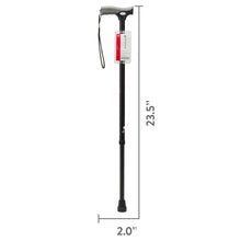 Equate Comfort Grip Walking Cane for Adults and Seniors, Height Adjustable, Black, 300 lb Capacity