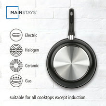 Mainstays 3-Piece Nonstick Aluminum Skillet Set, Black Finish Set of 3