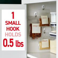 Command Small Wire Toggle Hooks, White, Damage Free Organizing, 3 Hooks and 4 Strips
