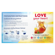 Lipton Unsweetened Black Tea Bags, Gallon Size, 24 Count