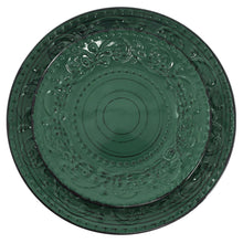 Elama Malibu Sea Glass 16-Piece Dinnerware Set in Dark Green