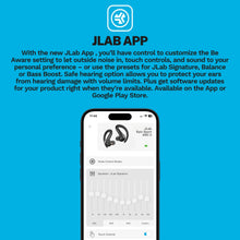 JLab Epic Sport 3 Active Noise Cancelling Earbuds, True Wireless, Black, Earhook, 52+ Hr Playtime, Dual Drivers, IP66