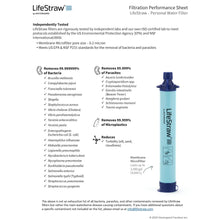 Lifestraw Personal Water Filter for Travel, Hiking, Camping and Survival - Blue