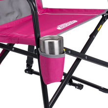 GCI Outdoor Freestyle Rocker Foldable Rocking Camp Chair, Beach Berry