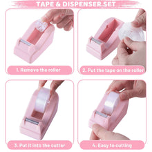 cyricoPinkOfficeSuppliesSet-StaplerandTapeDispenserSetDeskAccessoriesKitwithStapler-TapeDispense_1346_4_bc2da1b8-e863-4b7c-889c-00d076226010 - USA Mega Market