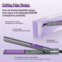 NEXPURE New Upgrade Ionic Flat Iron , Fast Heating Professional Salon 2-in-1 Ceramic Hair Straightener and Curler,Dual Voltage for Travel