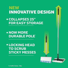 Swiffer Sweep + Mop Deluxe Sweeping Kit, 1 Device + 15 Sweep Refills + 15 Mop Refills