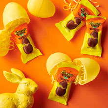 REESE'S Milk Chocolate Snack Size Peanut Butter Eggs, Easter Candy Basket Stuffers Bag, 9.6 oz