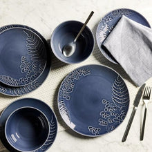 Better Homes & Gardens Ellie Blue Stoneware 12 Piece Dinnerware Set