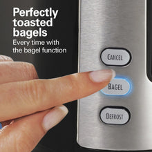 Hamilton Beach 2-Slice Bread and Bagel Toaster with Extra-Wide Slots and Drop-Down Crumb Tray, Black