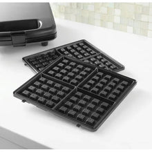 Mainstays 4 Slice Waffle Maker, Removable Plates, Black Matte, Model MS8400778514-1