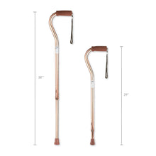Equate Offset Aluminum Cane, Bronze